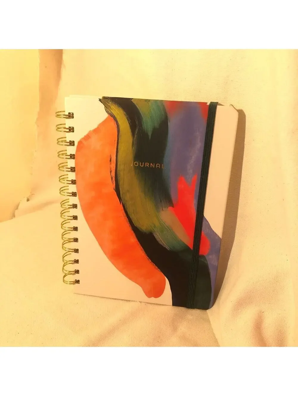 Threshold NWT 240pg Ruled Journal 8.25x6.25 Abstract Watercolor Hard Cover